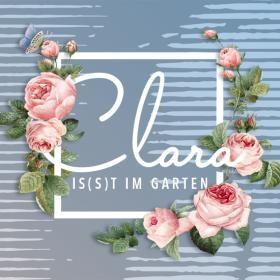 Bild: Clara is(s)t im Garten