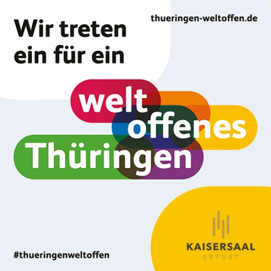 Bild: Wir unterstützen die Initiative Weltoffenes Thüringen! 
